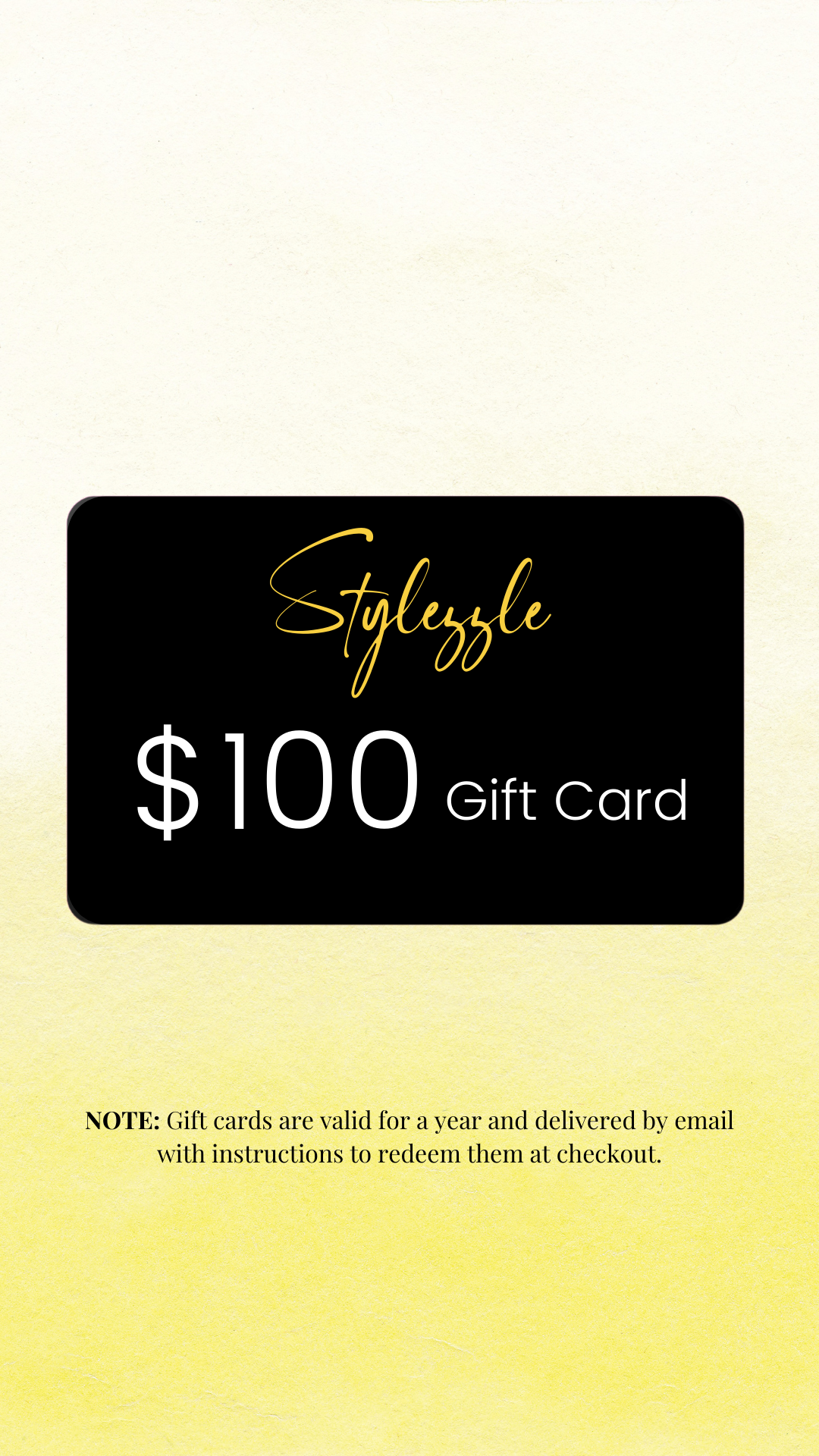 Gift card 100 value