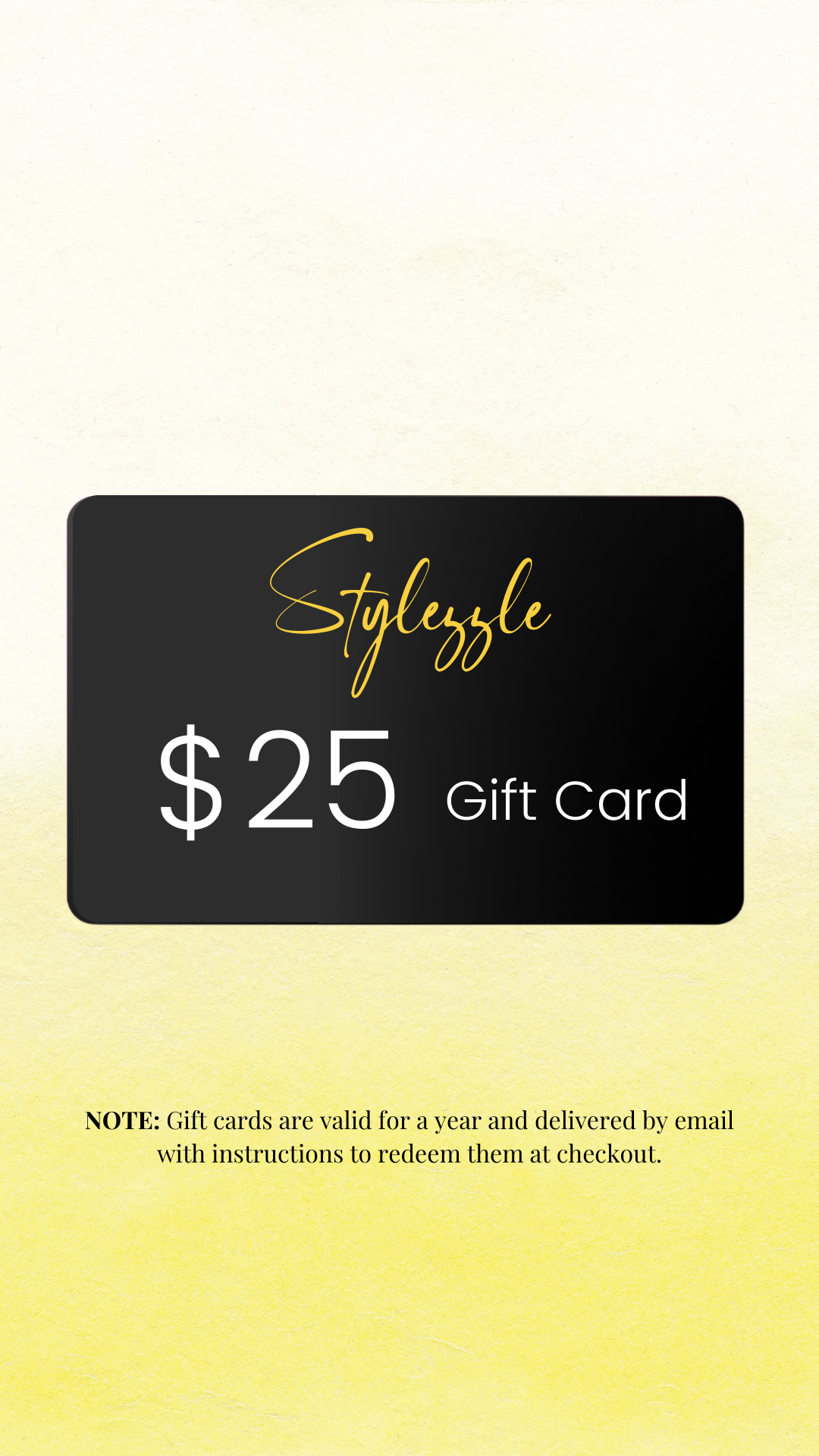 Gift card 25 value
