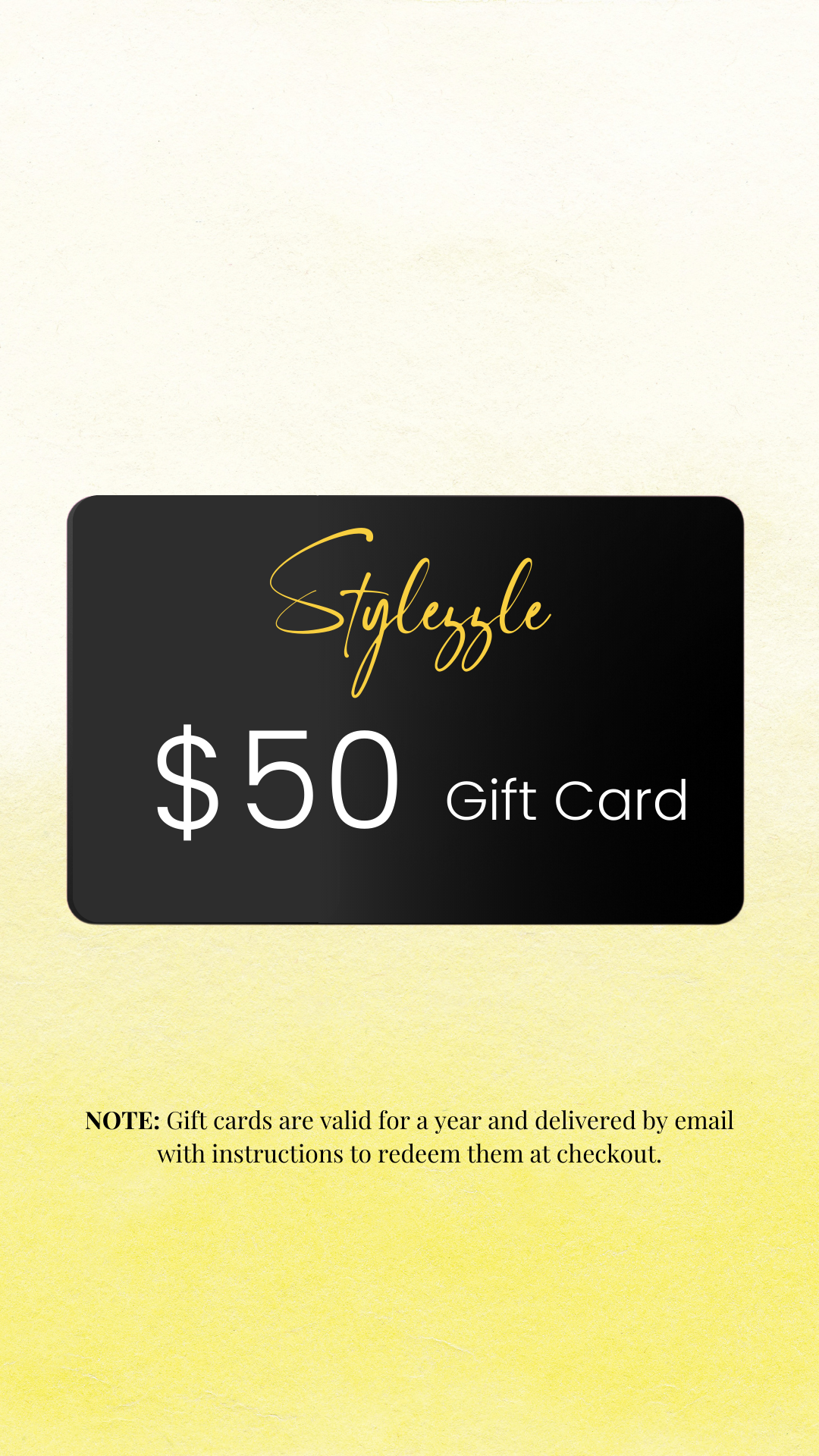 Gift card 50 value
