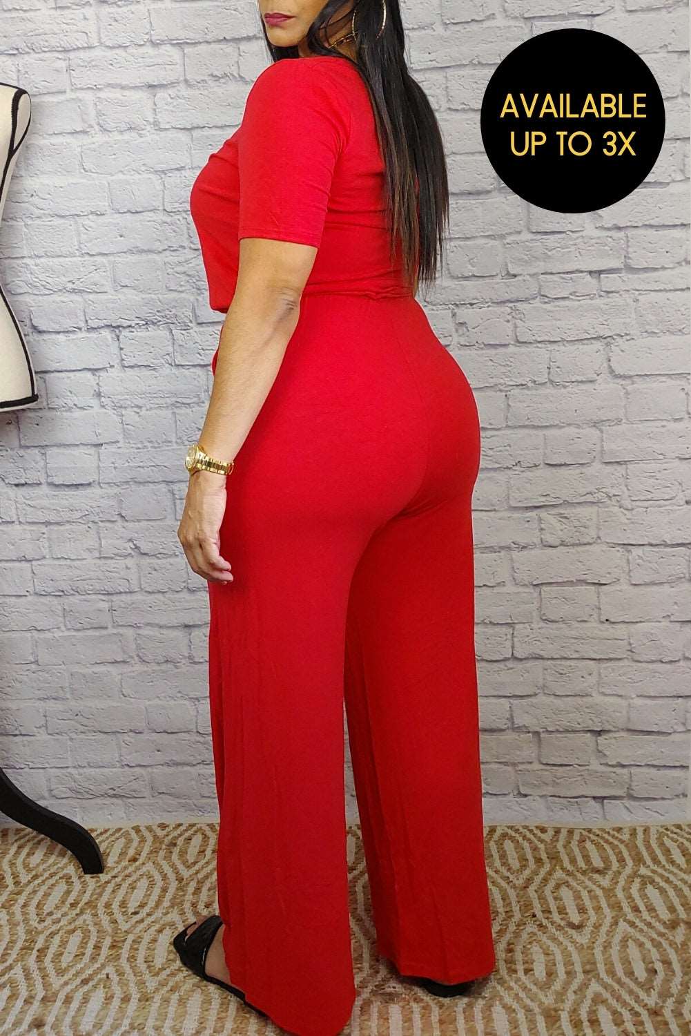 Gorgeous Muse Red Jumpsuit